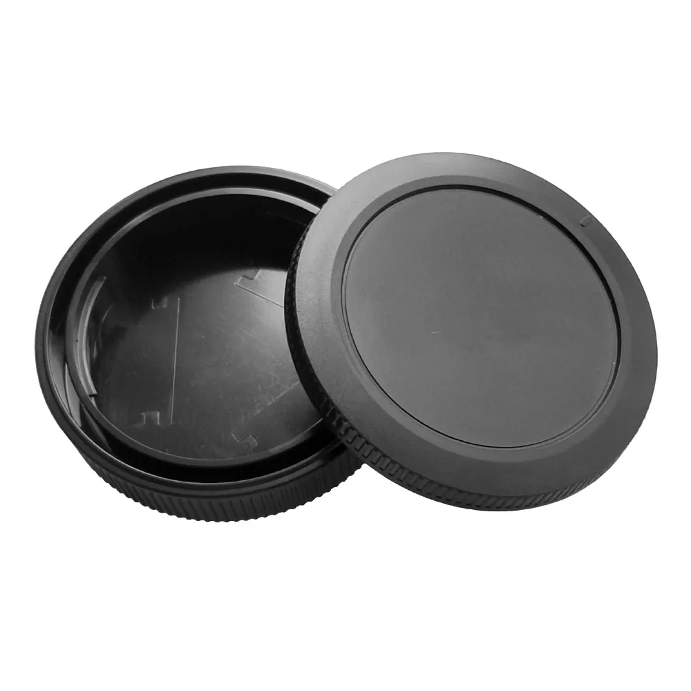 New Camera Body Cap + Rear Lens Cap for Canon EOS R RP R5 R6 RF Lens Mount Protector Cover