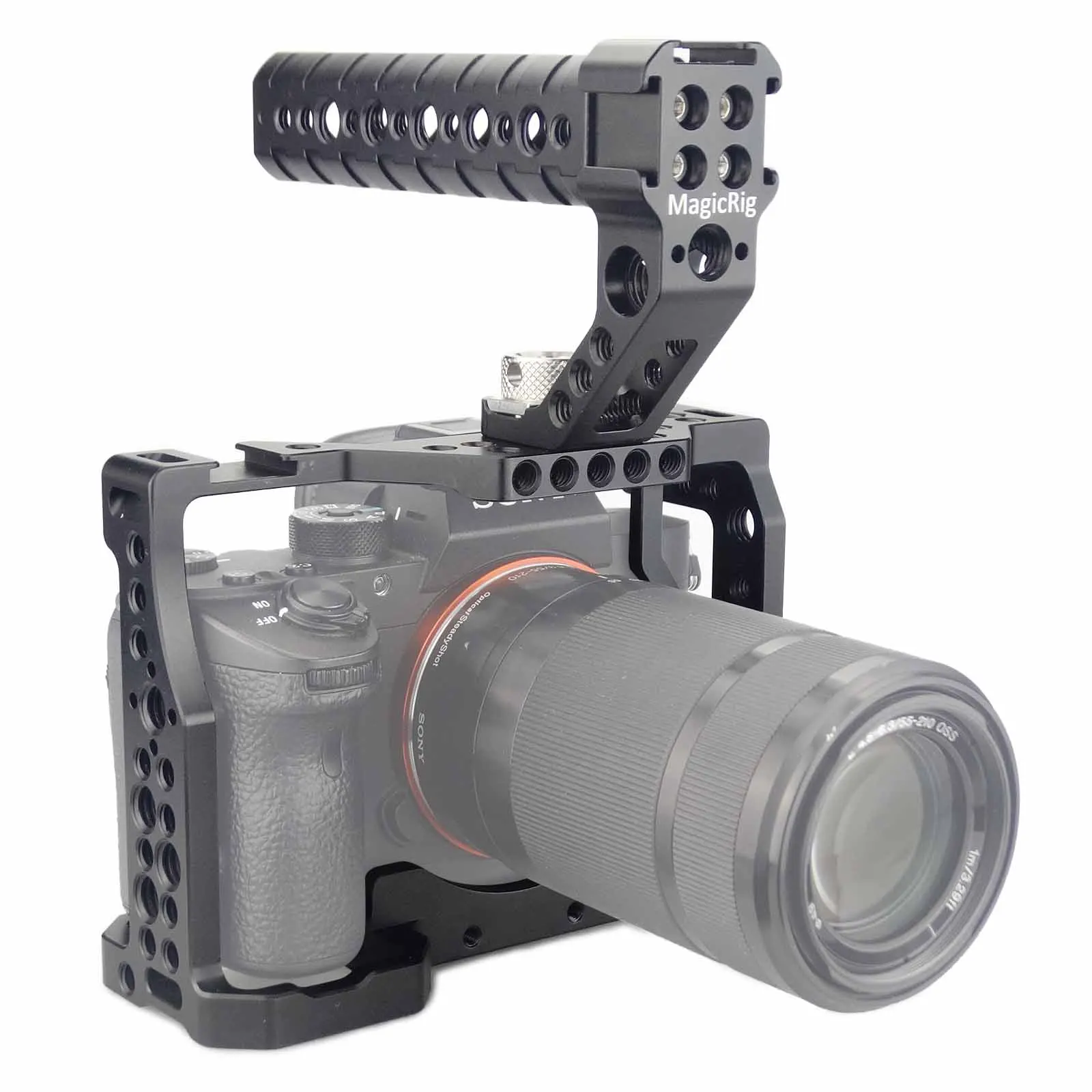 MAGICRIG A7R3 Cage Kit with ARRI Locating Top Handle for Sony A7RIII / A7RII /A7SII / A7M3/A7II /A7III / ILCE-7RM3 /A7R Mark III