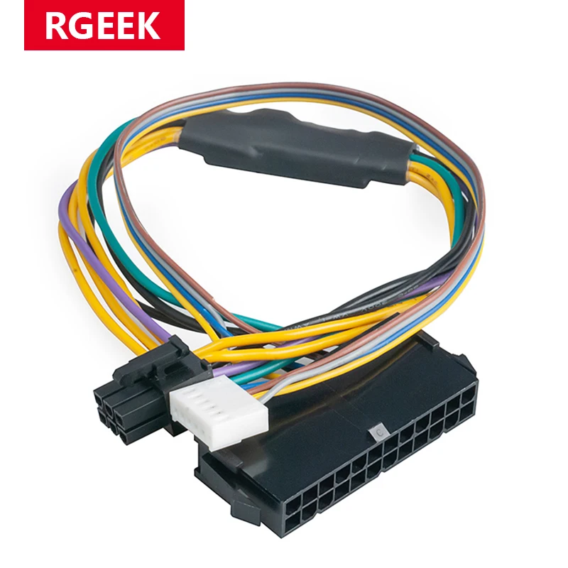 30CM Modular Power Supply Cable ATX 24Pin 24 Pin Female to 6Pin 6-Pin Male Mini 6Pin Connector for HP Elite 8100 8200 8300 800G1