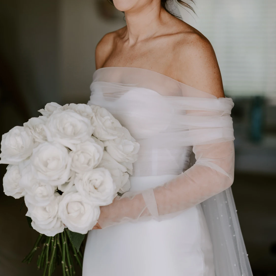 Vestido de novia plisado de sirena, largo, transparente, de tul, sin hombros, con cremallera, corte bajo, sencillo, para playa, Micro vestido de boda, 2021