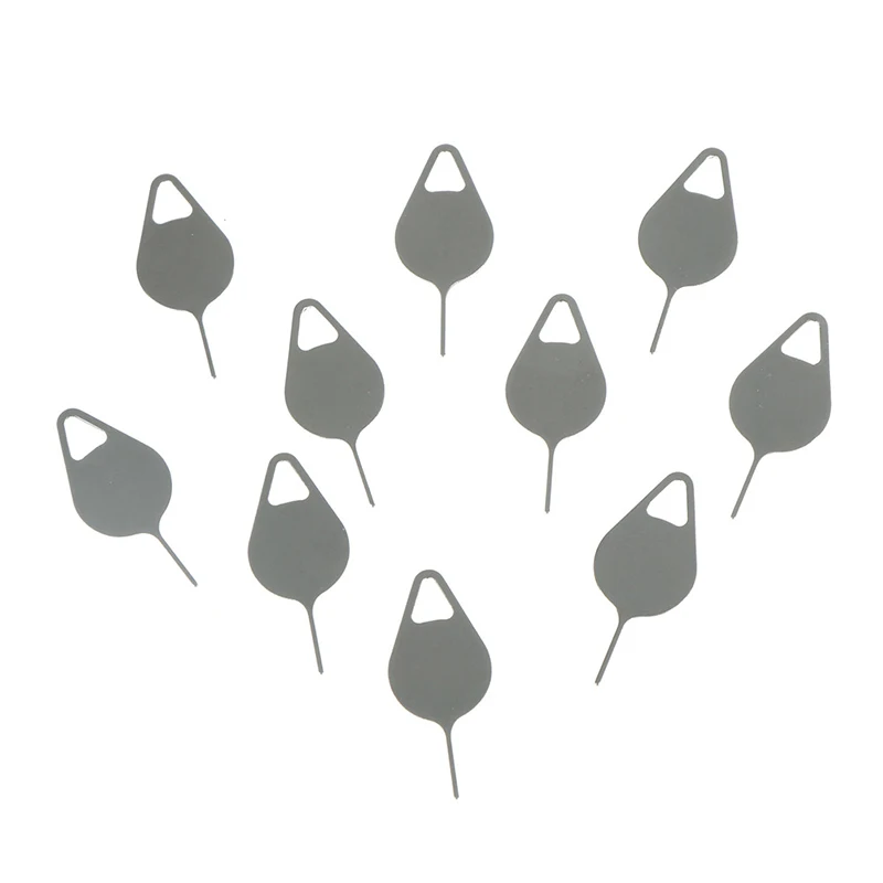 10 Pcs Sim Card Tray Removal Eject Pin Key Tool Roestvrijstalen Naald Voor Smart Telefoons Smartphone