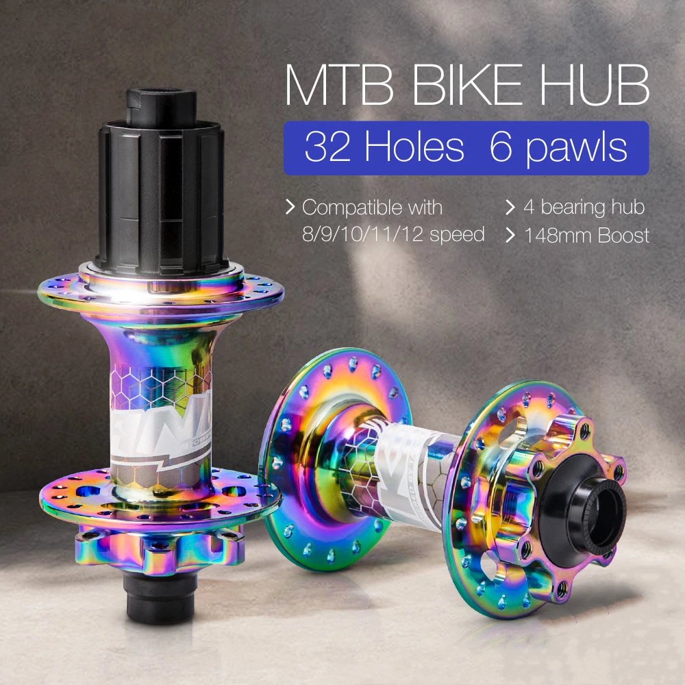 

32H MTB BOOST Hubs Mountain Bike Bearing Hub Front Rear 6 Bolt Front hub 15*110 Rear hub 12*148mm Thru For SHIMANO 8-11 Speed