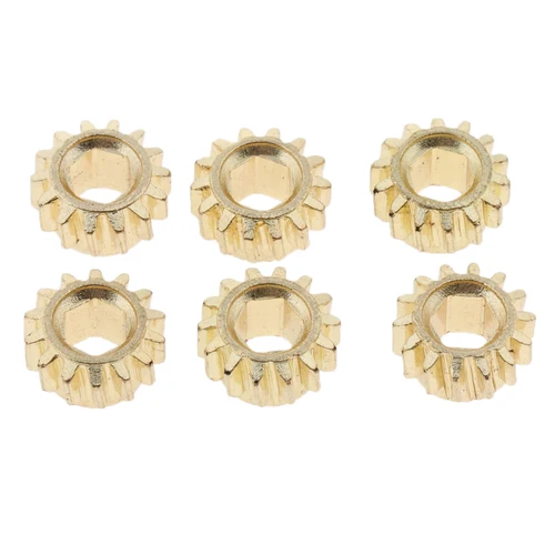 Imagen 2 del producto Piezas doradas para guitarra, sintonizadores de accesorios, clavijas de afinación, cabezales de máquina con orificio hexagonal, 1:18, 1:14, 6 uds.