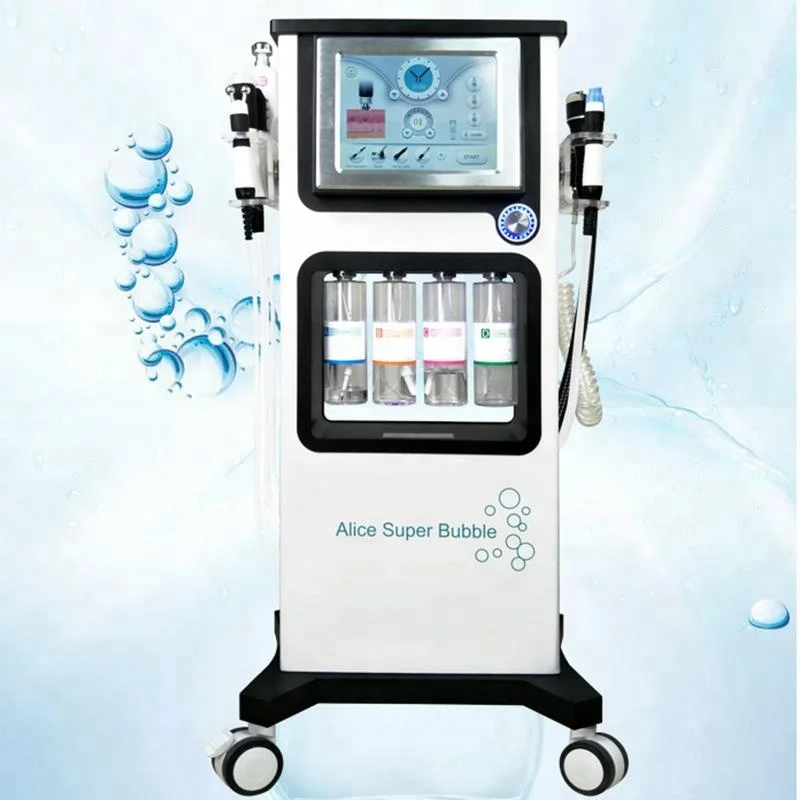 High Quality Hydra 7 In 1 Hydrofacials Diamond Dermabrasion Machine Alice Super Bubble Hydra Microdermabrasion Facial Machine