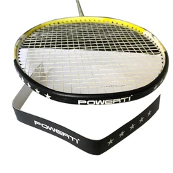 Powerti cinta de sobregrip de bádminton, marco de 5M, cinta de protección de raqueta, pegatinas de viscosidad PU, accesorios de red de bádminton, 3 piezas