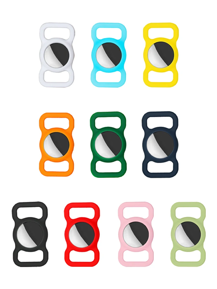 Custodia in Silicone compatibile con airtag custodia protettiva per collare per animali domestici per gatti cani cinturino per cinturino anello per animali domestici airtag accessori per animali domestici