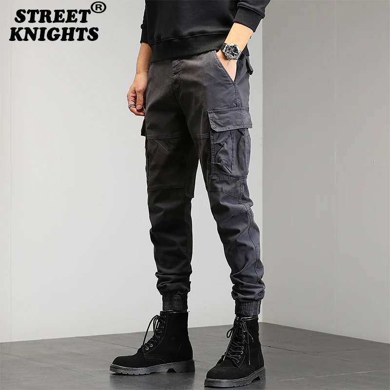 

2021 Winter Men Cotton Casual Cargo Warm Cross Joggers Sweatpants Men Autumn Fashion Elastic Pantalones Tipo Cargo Pants Men