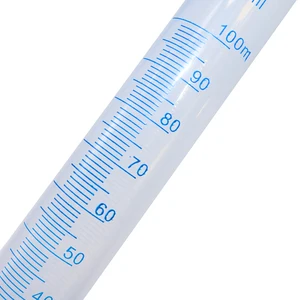 1 PCs 100 ml Kunststoffmessung Tasse Flüssigzylinderblau -Skala Chemisches Laborwerkzeug 10 Hauptverkäufe Plastikzylinder - №1