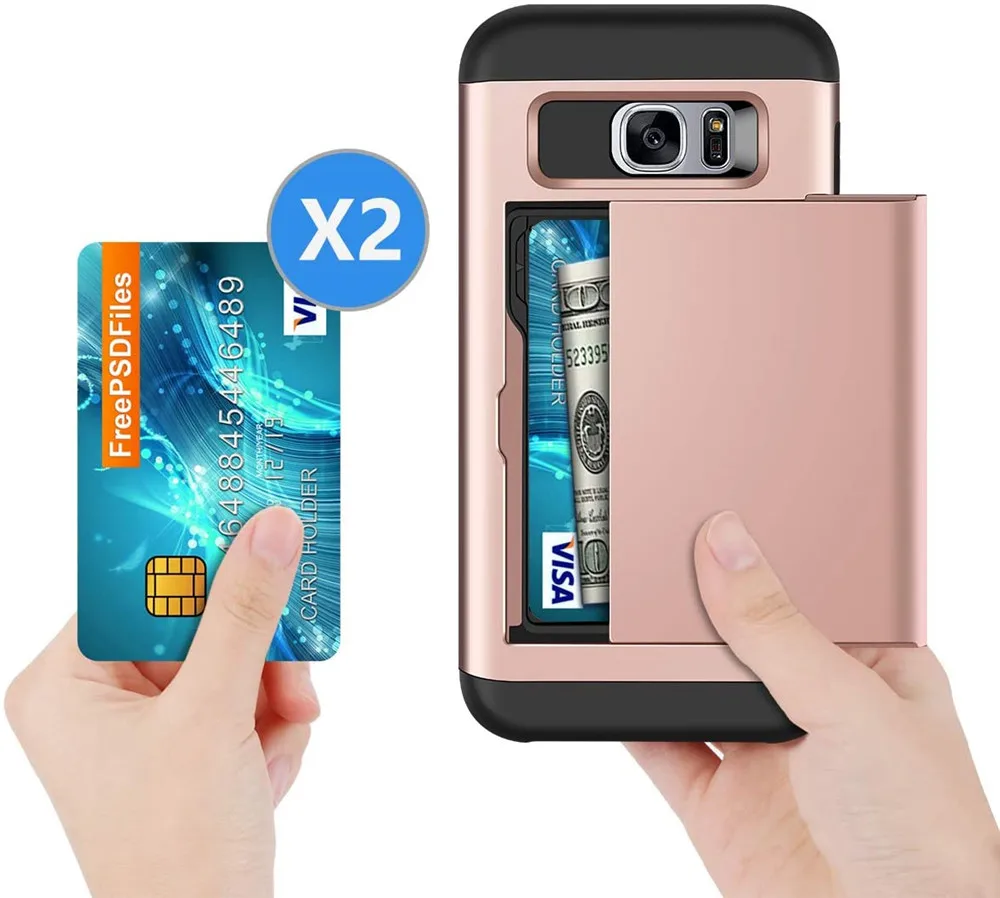 case For Samsung Galaxy S7 egde case Cover for Samsung Galaxy S6 edge Case for Samsung S7 S6 G920F i9600 Card Slots Cover Fundas