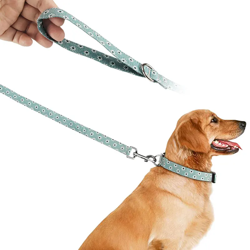 Dog Leash Fashion Flower Pet Leashes Medium Large Puppy Leashes Lead Rope For Cat Big Small Pet Harness