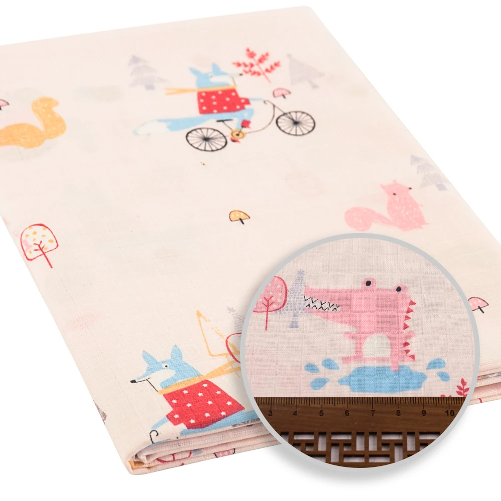 Teramila 40x5 0/50x50cm 5 pz/lotto grasso quarto carino garza panno di cotone Patchwork cuscino tessuto per cucire bambini bambino fai da te