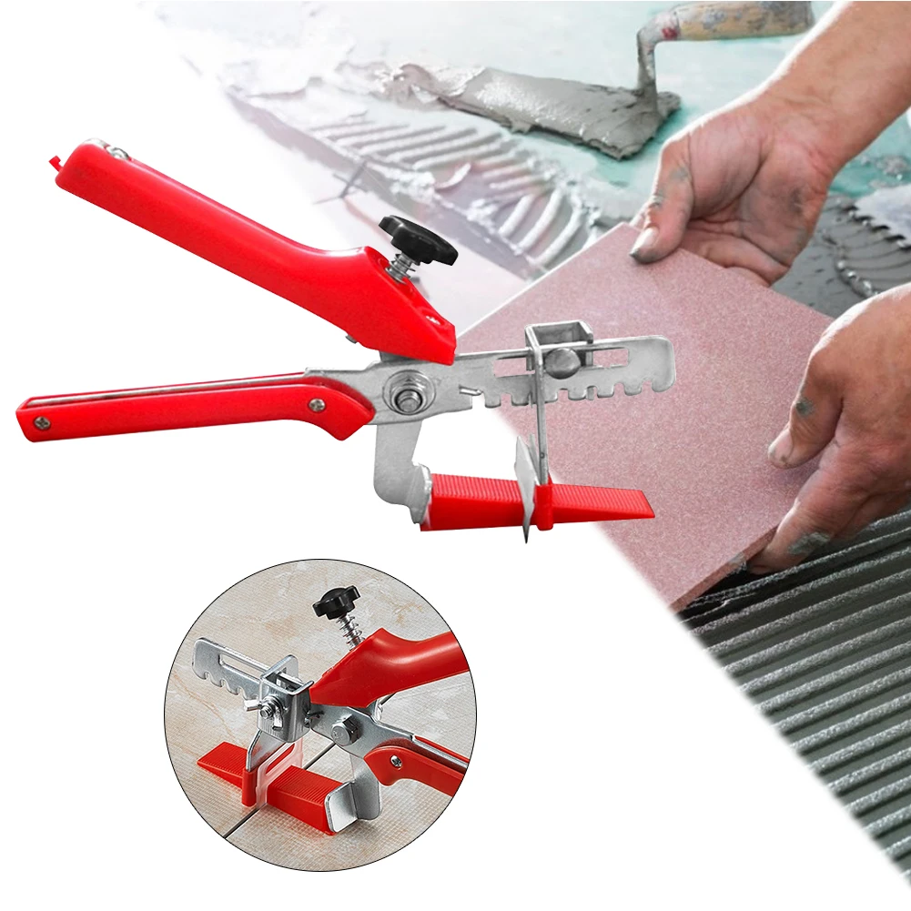 Professionelles Nivelliersystem für Wand- und Bodenfliesen, Zange, ausgewogenes Gerät für Fliesenverlegung, Clips, Keile, Ausrichtungswerkzeuge – Detail 2