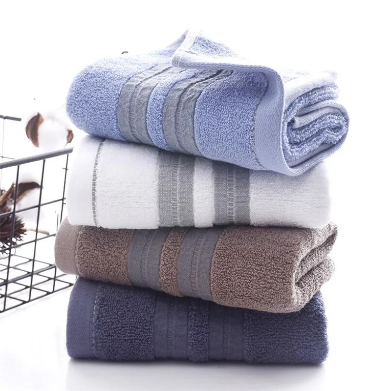 34x74cm Combed Cotton Hand Towel Super Soft Terry Cotton Bathroom Face Towel Strong Absorption Home Hand Towel