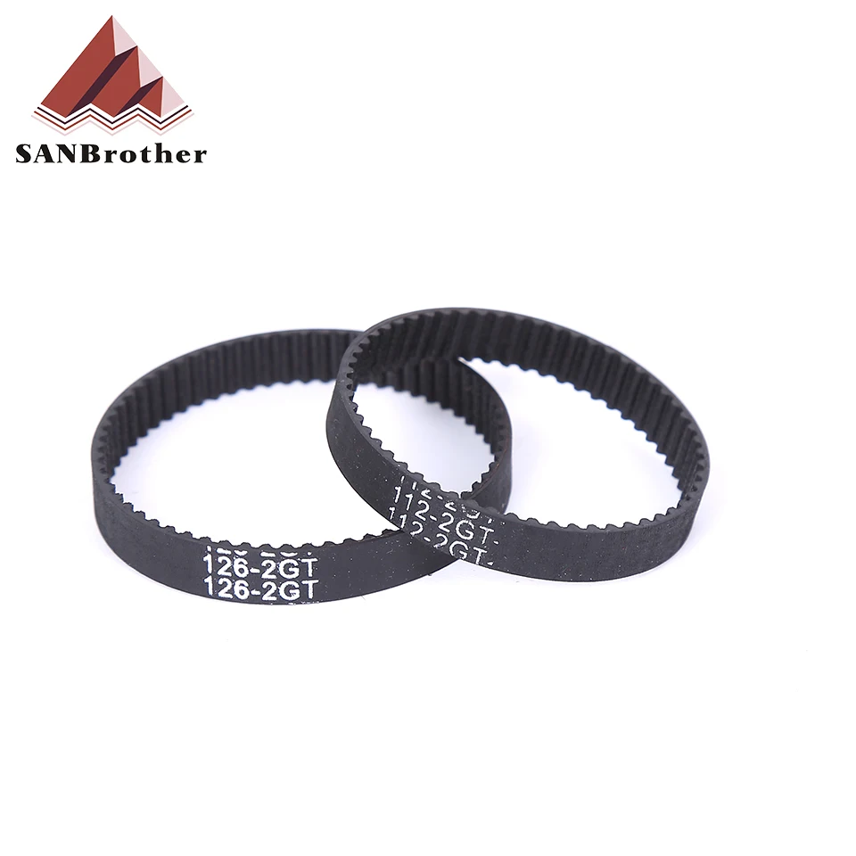 GT2 Closed Loop Timing Belt Rubber 2GT 6mm 3D Printers Parts 110 112 122 158 200 280 300 400 610 852 mm Synchronous Belts Part