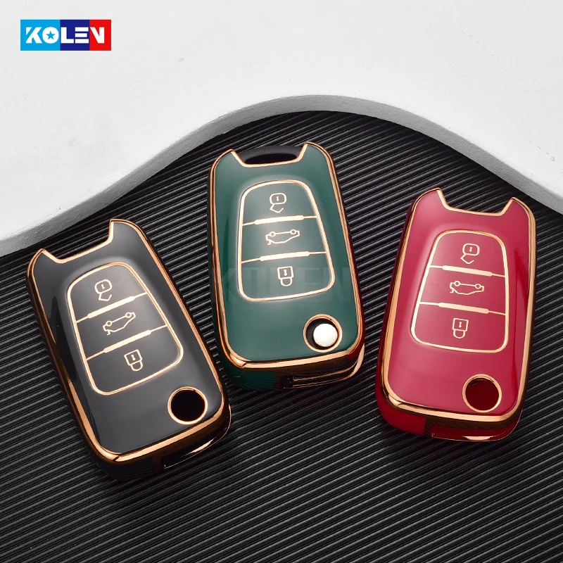 TPU Car Key Cover Case Fob For KIA Sportage Rio 3 Soul Optima Ceed Pro K5 K2 Pride For Hyundai i20 i30 ix20 ix35 Elantra Accent