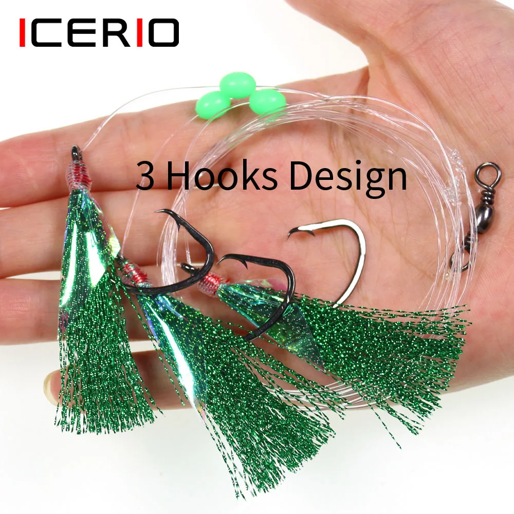 Anzuelos circulares ICERIO con swivel – Pesca en agua salada - imagen 2