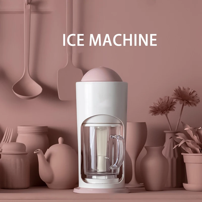 

Electric Ice Crusher Shaved Ice Machine Multi-Function Squeezing Fruit Juice Small Electric Mixer Shaved Ice Machine 500ml