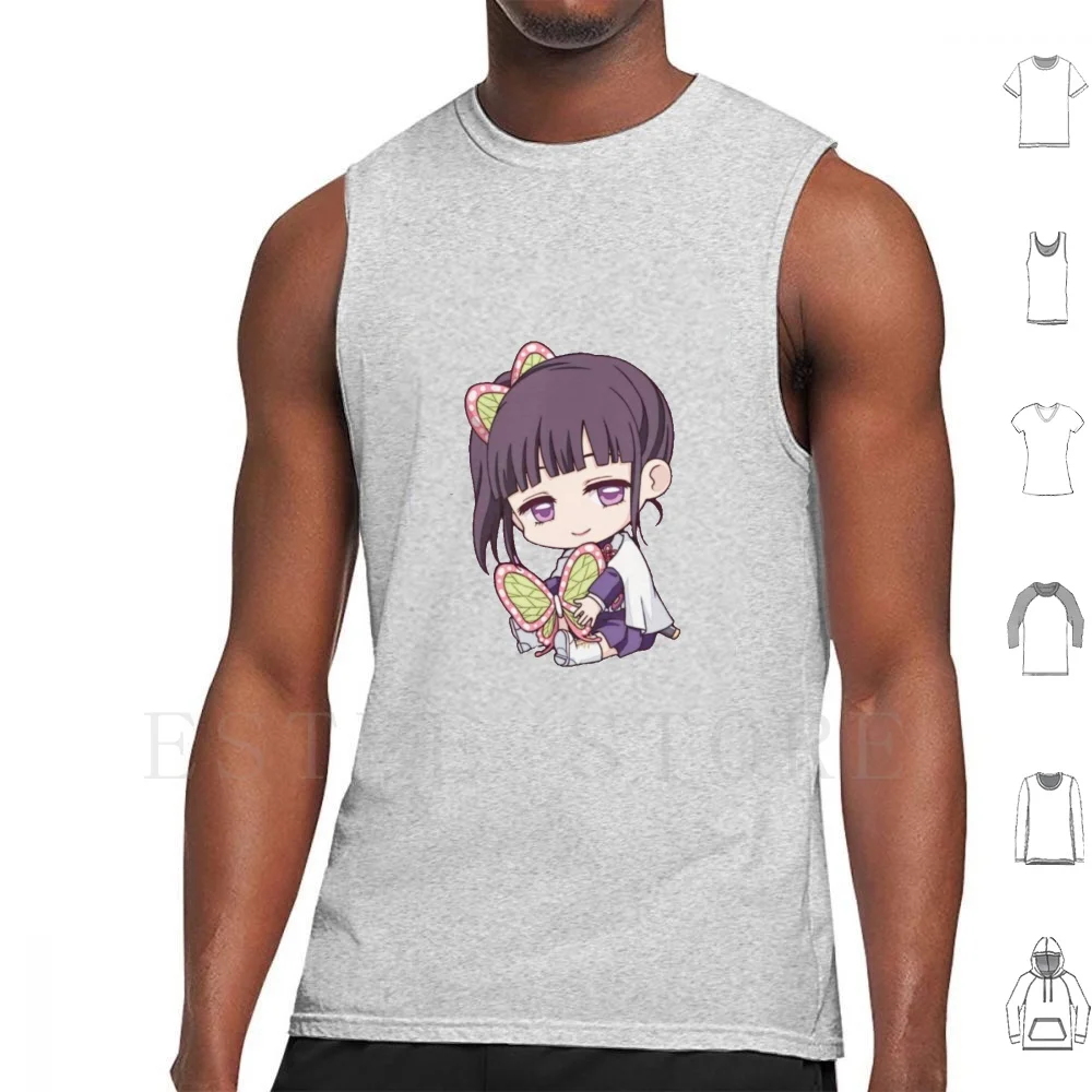 Kimetsu No Yaiba Chibi Kawaii Tank Tops Vest Sleeveless Cute Kawaii Chibi Demon Anime Nezuko Kimetsu No Yaiba Tanjiro