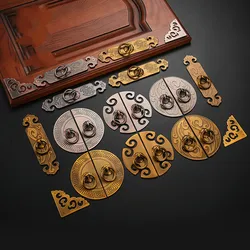 2PCS 골동품 청동 캐비닛 핸들 빈티지 중국 스타일 서랍 손잡이 옷장 문 손잡이/두 들기 가구 핸들 하드웨어