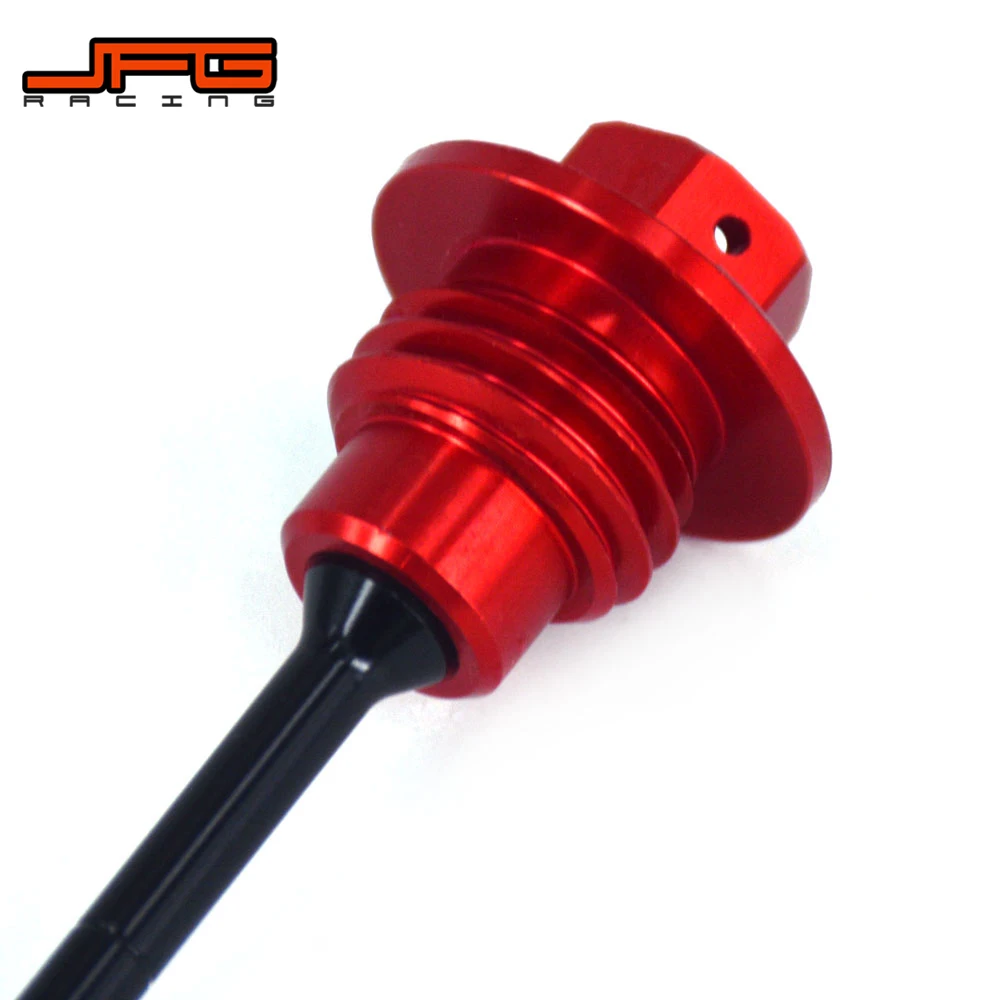Motorcycle CNC Engine Oil Dipstick Dip Stick Plug For HONDA CRF450 R CRF250R CRF250X CRF 250R 250X 450R 2005-2016 JFG