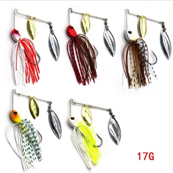 1pcs 낚시 미끼 12/17g Wobblers 미끼 스피너 스푼 미끼 파이크 Peche 태클 모든 인공 미끼 금속 장식 조각 스피너 미끼, 파이크 루어 낚시 미끼