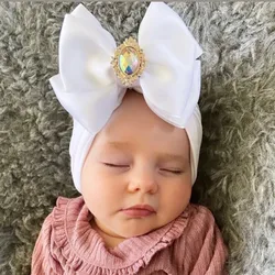 Newest Cute Newborn Baby Girl Comfy Silk Bowknot Hospital Cap Beanie Hat Cotton Baby Girl Caps Beanie Toddler Hats 2021