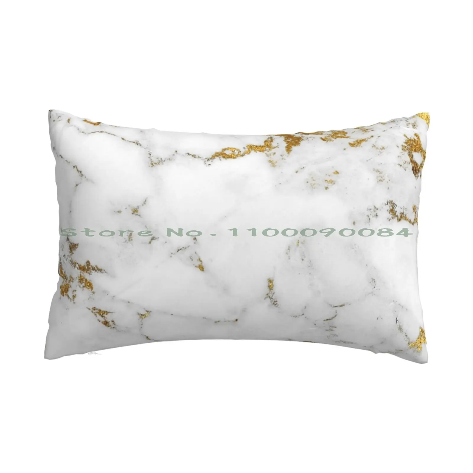 White Marble And Gold Pillow Case 20x30 50*75 Sofa Bedroom Stone Structure Golden Stones Gold Liquid Gold Marble Luxury Marble