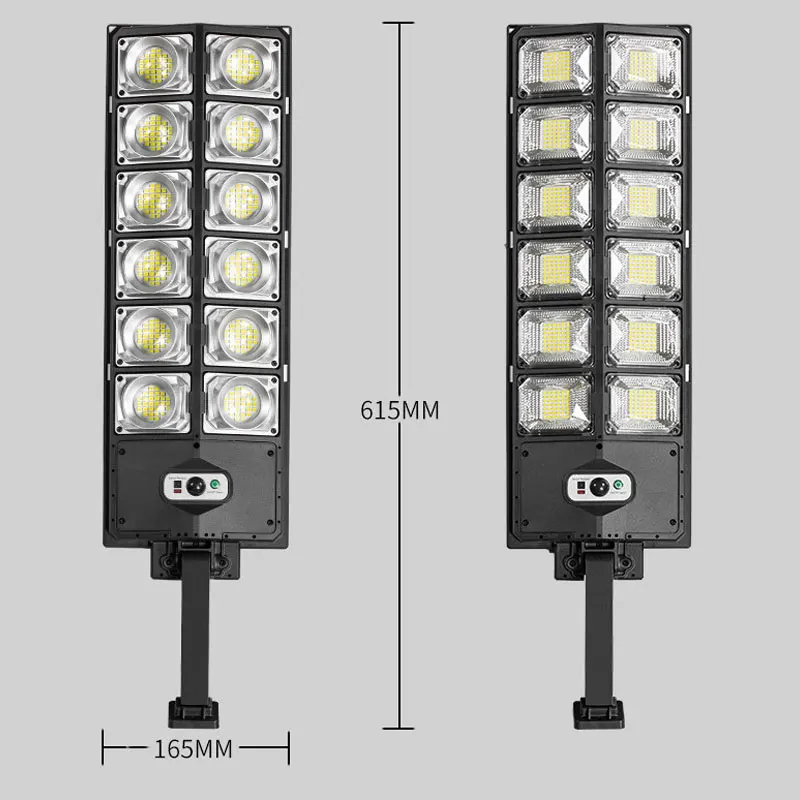 Imagem -05 - Livre Solar Lâmpada Luzes de Rua à Prova Impermeável Água Sensor Movimento Segurança Iluminação para Jardim Pátio Quintal Caminho 504led 8000w ao ar