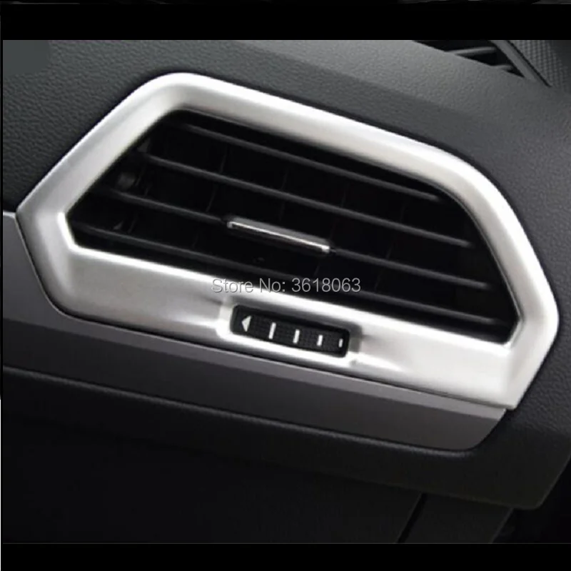 For Volkswagen VW Tiguan L 2017 2018 2019 ABS Chrome Front Left Right Air Conditioning Outlet Vent Cover Inner Trim Accssories