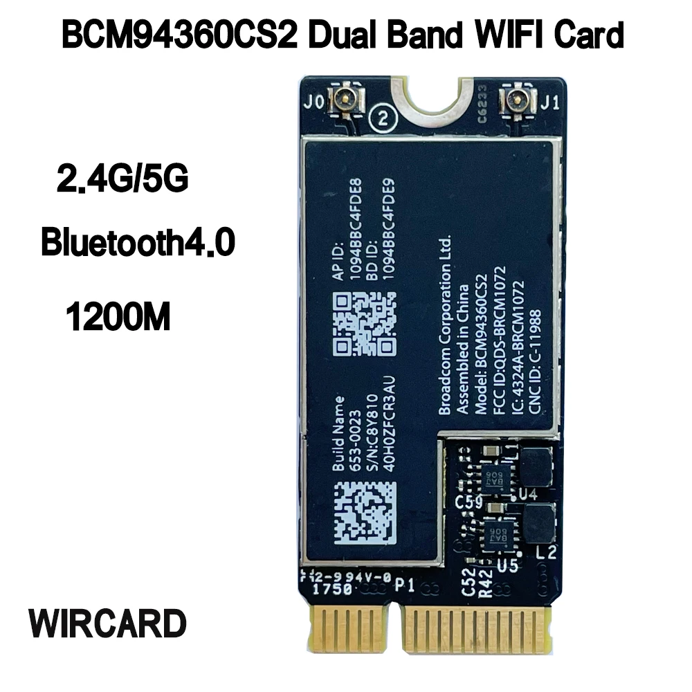 WIRCARD BCM94360CS2 Wireless-AC WIFI BT 4.0 802.11ac Card For 11\