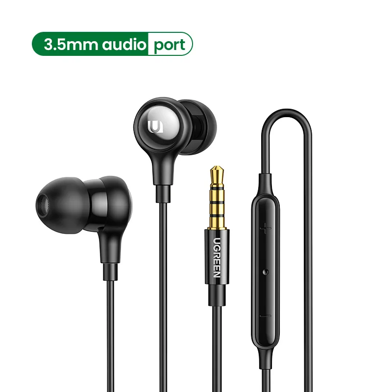 Ugreen Wired Oortelefoon Met Microfoon In Ear 3.5Mm Noise Cancelling Usb Type C Lightning Oortelefoon Voor Iphone Xiaomi Hoofdtelefoon