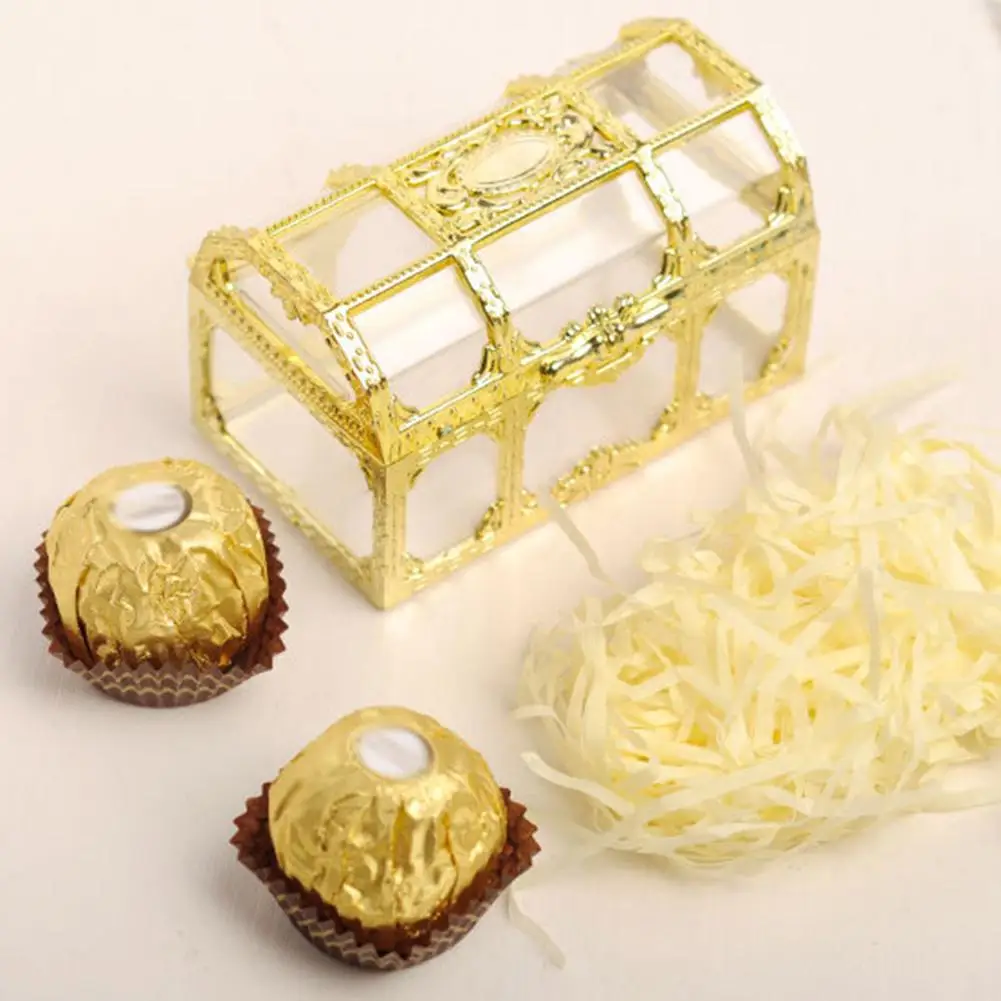 Vintage Treasure Box Candy Trinket Jewelry Organizer DIY Trinket Storage Container Jewelry Crystal Gem Trinket Box Holder