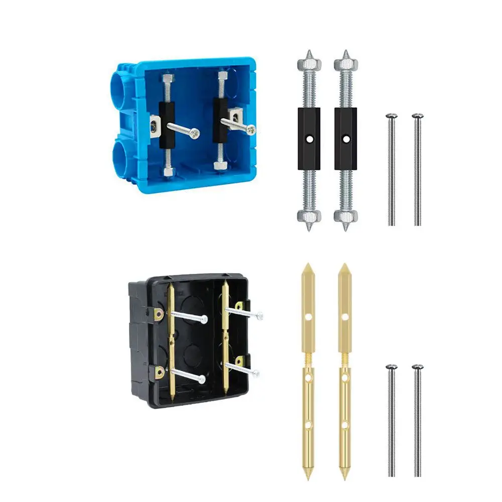 Box Kit 86/118/120 Type Wall Mount Repair Tool Dark Box Repair Pole Cassette Repairer  Switch Recovery Screws Support Rod
