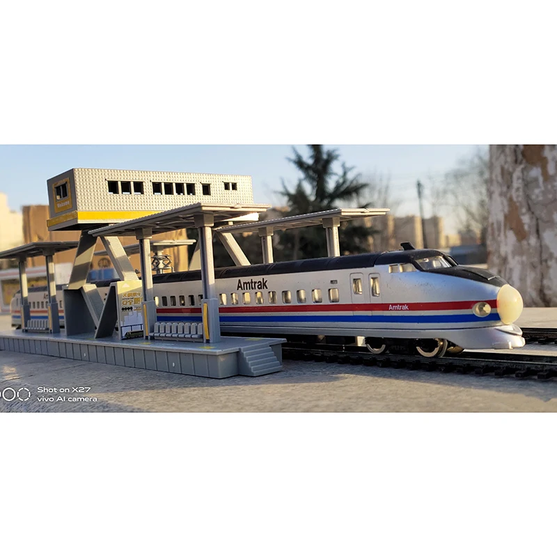 Diecast HO Scale 1/87 Train Model Japan Shinkansen Single Locomotive Power Light Head Adult Collection Static Display Boy Toys