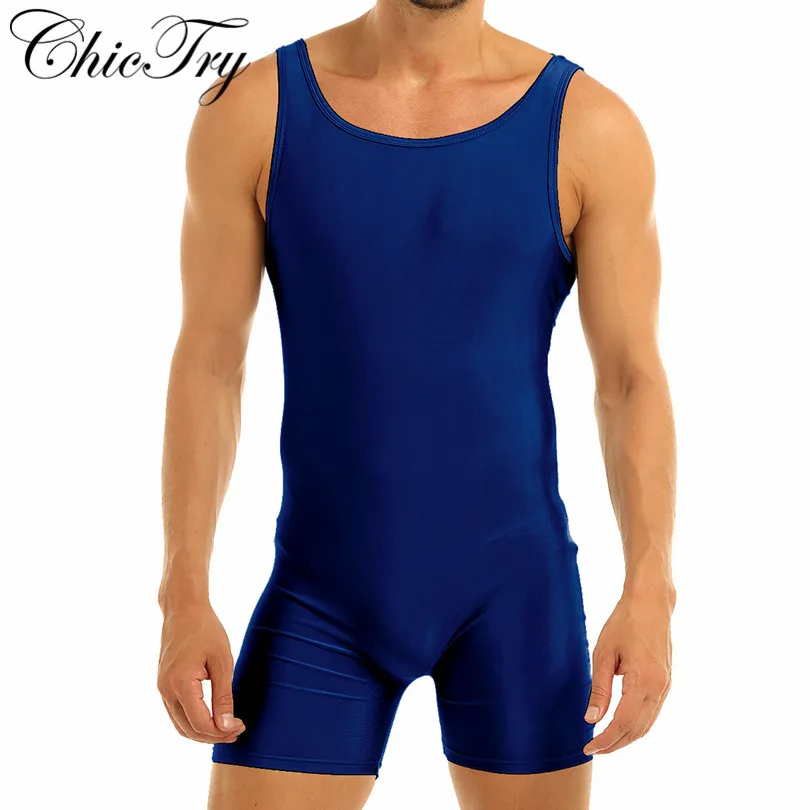 ชายMens Unitards Bodysuit Ballet Danceบัลเล่ต์Bodyแน่นชุดว่ายน้ำสำหรับชุดเต้นรำแน่นLeotard Unitard Bodysuit