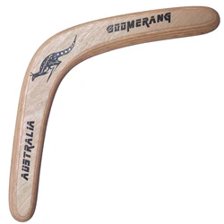 Aviation Voyage-platillo de Boomerang de madera Real, juguete hecho a mano de 36x15cm, disco volador para lanzar y atrapar, juego al aire libre, puede volver