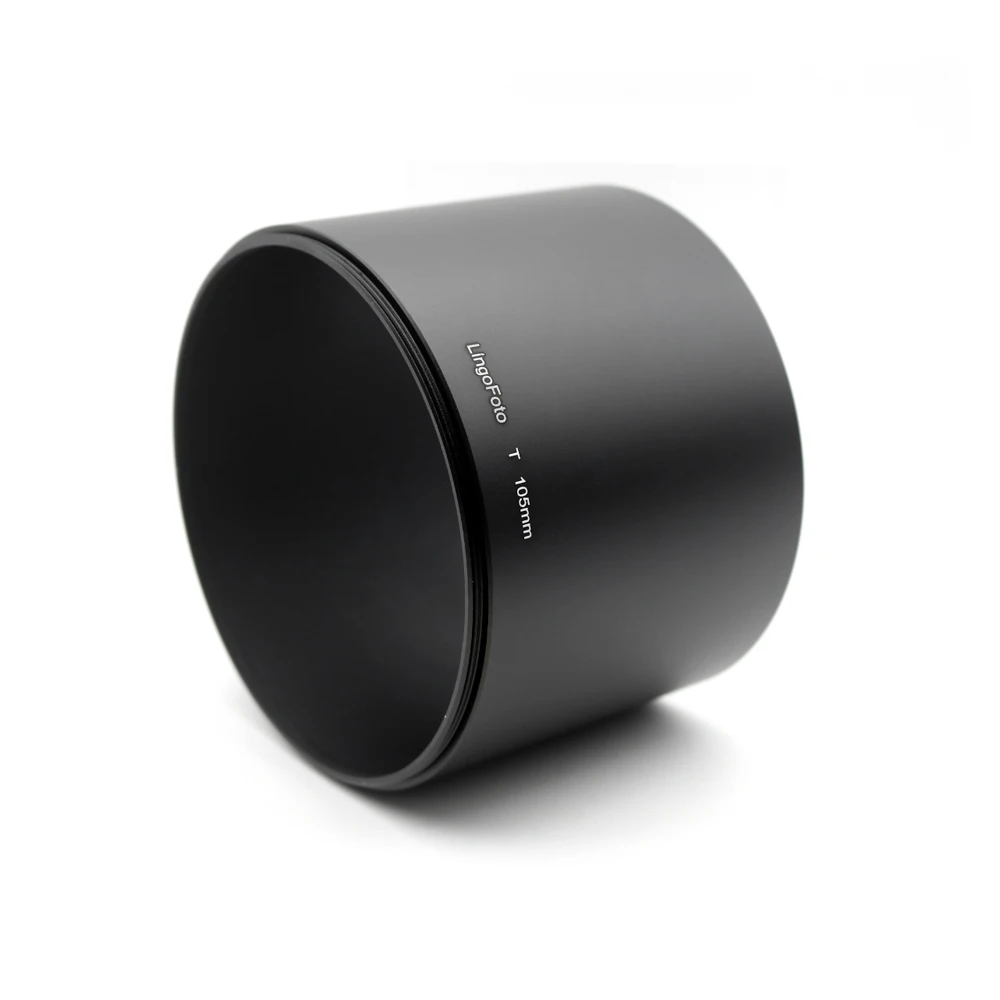 LingoFoto-cubierta de lente de Metal para teleobjetivo, rosca de 105mm(D)x 75mm(L), 105mm, rosca de filtro de 105mm