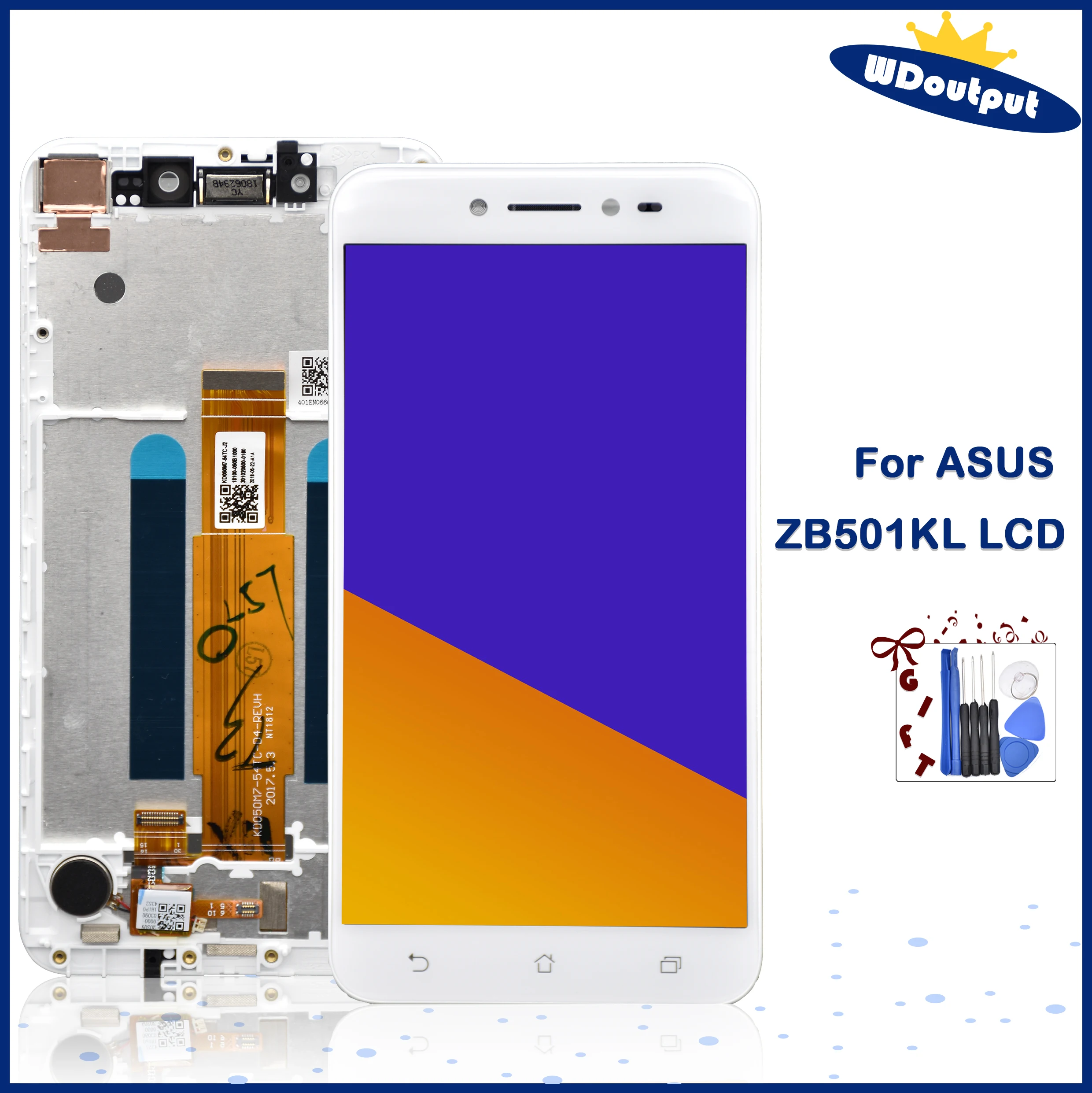 

Original For Asus Zenfone ZB501KL LCD Display Touch Screen Digitizer Assembly Replacement For Asus ZB501KL X00FD A007 LCD+Frame