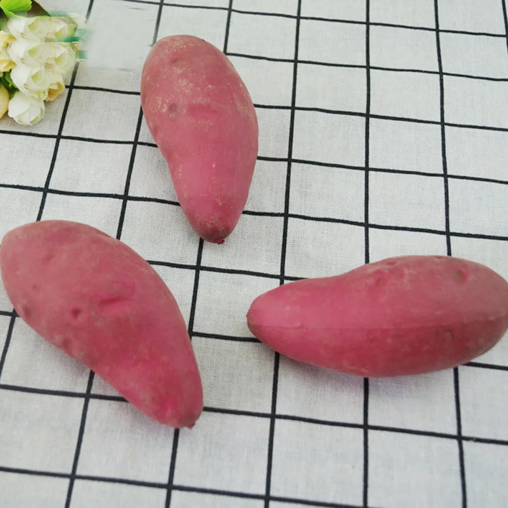 10pcs High imitation fake artificial sweet potato&plastic fake simulated artificial sweet potato model