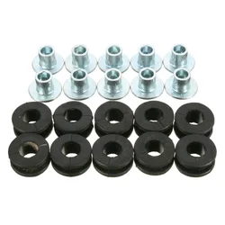 10x Motorcycle Rubber Grommets Bolts Kit For Honda Yamaha Suzuki Kawasaki Fairing protector moto Motorcycle Grommets Bolt nut