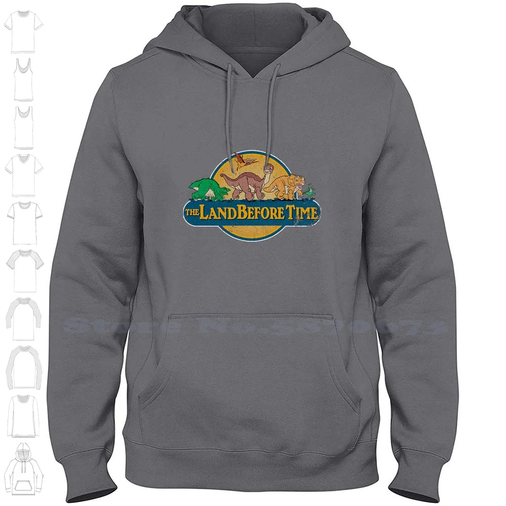 Vintage The Land Before Time T-Shirt Hoodies Sweatshirt For Men Women 80s Dino Dinosaur Dinosaurs Land Before Time Sharptooth T