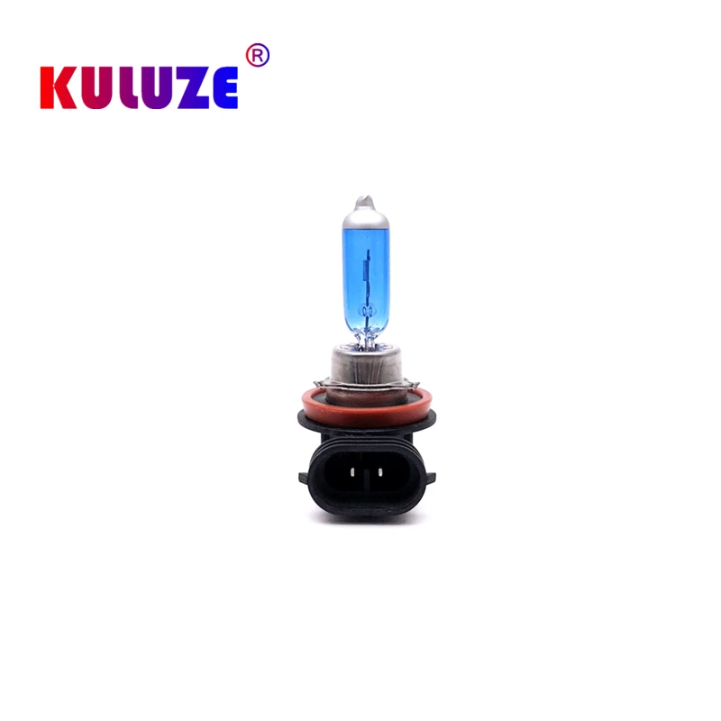 Lampu kabut Quartz kaca, bohlam cahaya depan mobil Super putih PGJ19-1 kekuatan tinggi 12V 55W 2 buah H8 12V 35W