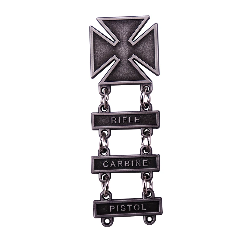 Marksman Cross Badge Rifle Carbine Pistol pin USA Army Marksmanship Shooting US Basic Qualification Marksman Medal