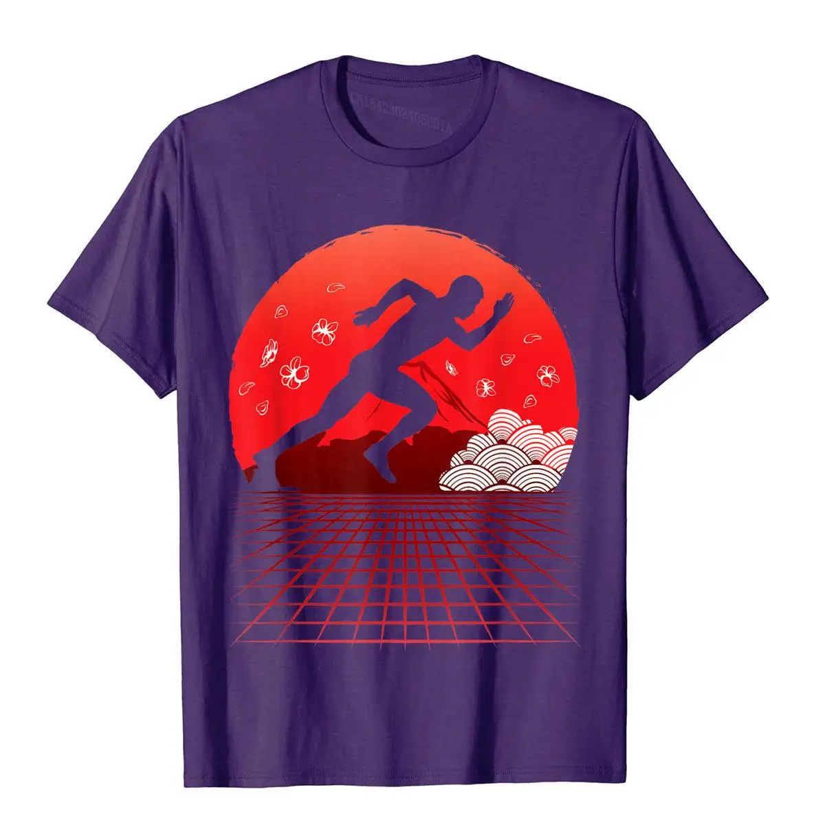 Sprinter Retro Vaporwave Japan Tokyo Track And Field T-Shirt Tops Shirts On Sale Unique Cotton Men Top T-Shirts Custom