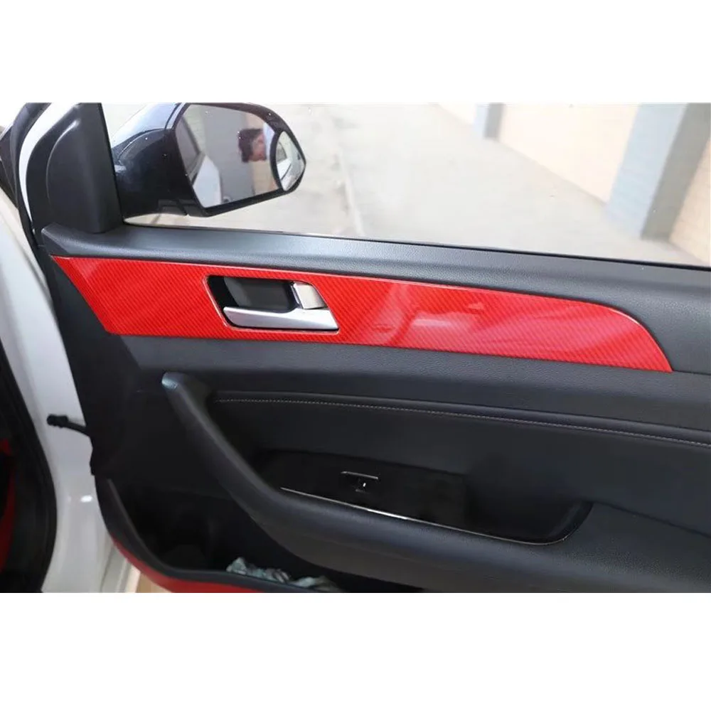 For Hyundai Sonata 9th 2015-2019 Car Door Panel Decoration Strips Trim Styling ABS Auto Moldings 4pcs