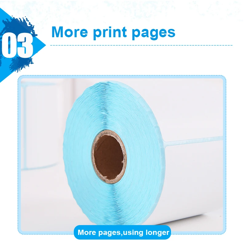 60 MM Width Self Adhesive Thermal White Label Sticker Paper Supermarket Price Blank Label Direct Print 1 Roll