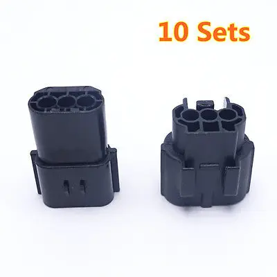 10 Sets Three Pins Way Connector AMP 1.8 New Auto Connector Plugs Waterproof New