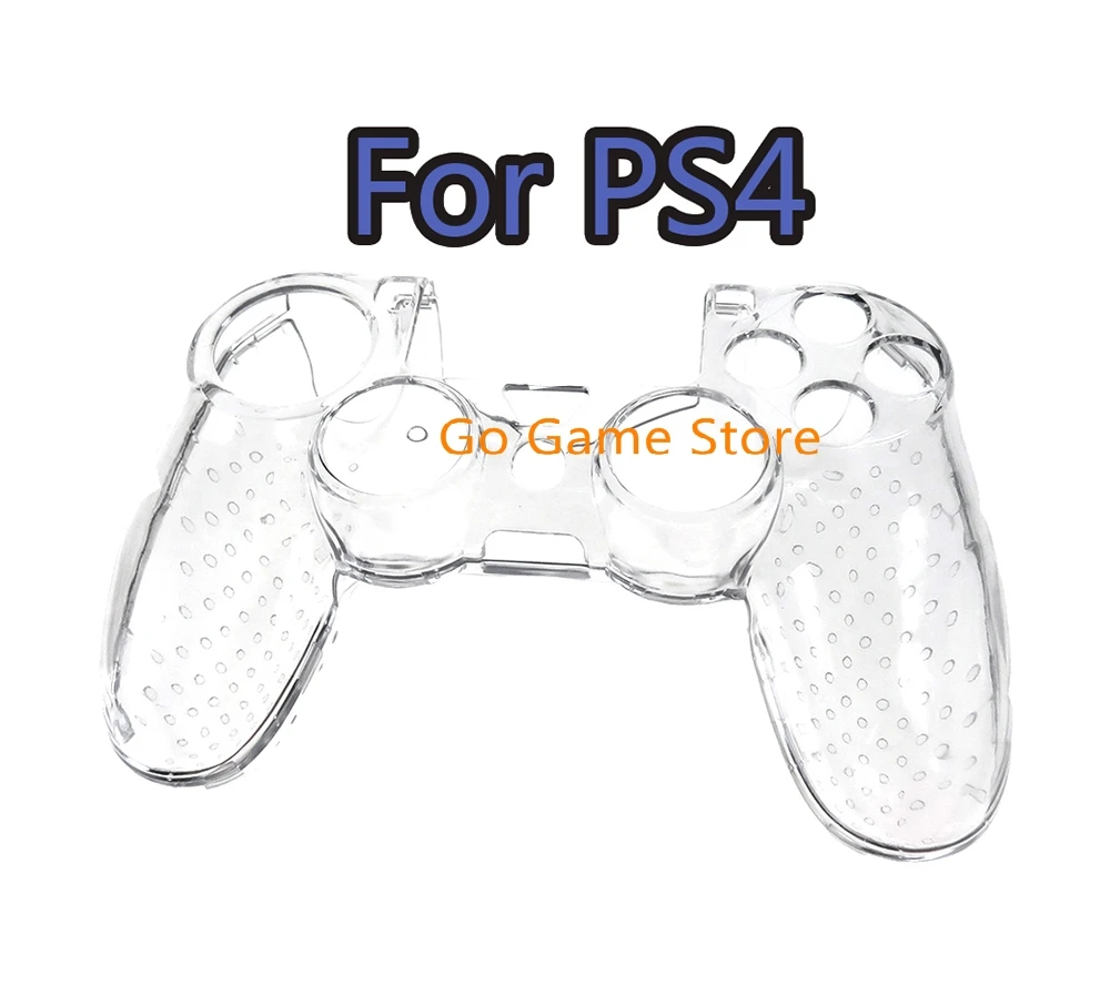 10pcs for Sony Playstation 4 PS4 Clear Crystal Shell Housing Case Cover Front Back Protective