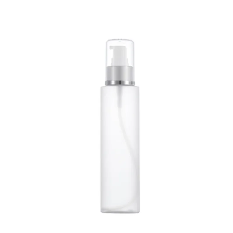 20Pcs Plastic Lotion Bottle Empty Clear Frosted Silver White Pump 150ml 5oz Cosmetic Refillable Lash Shampoo Bottles