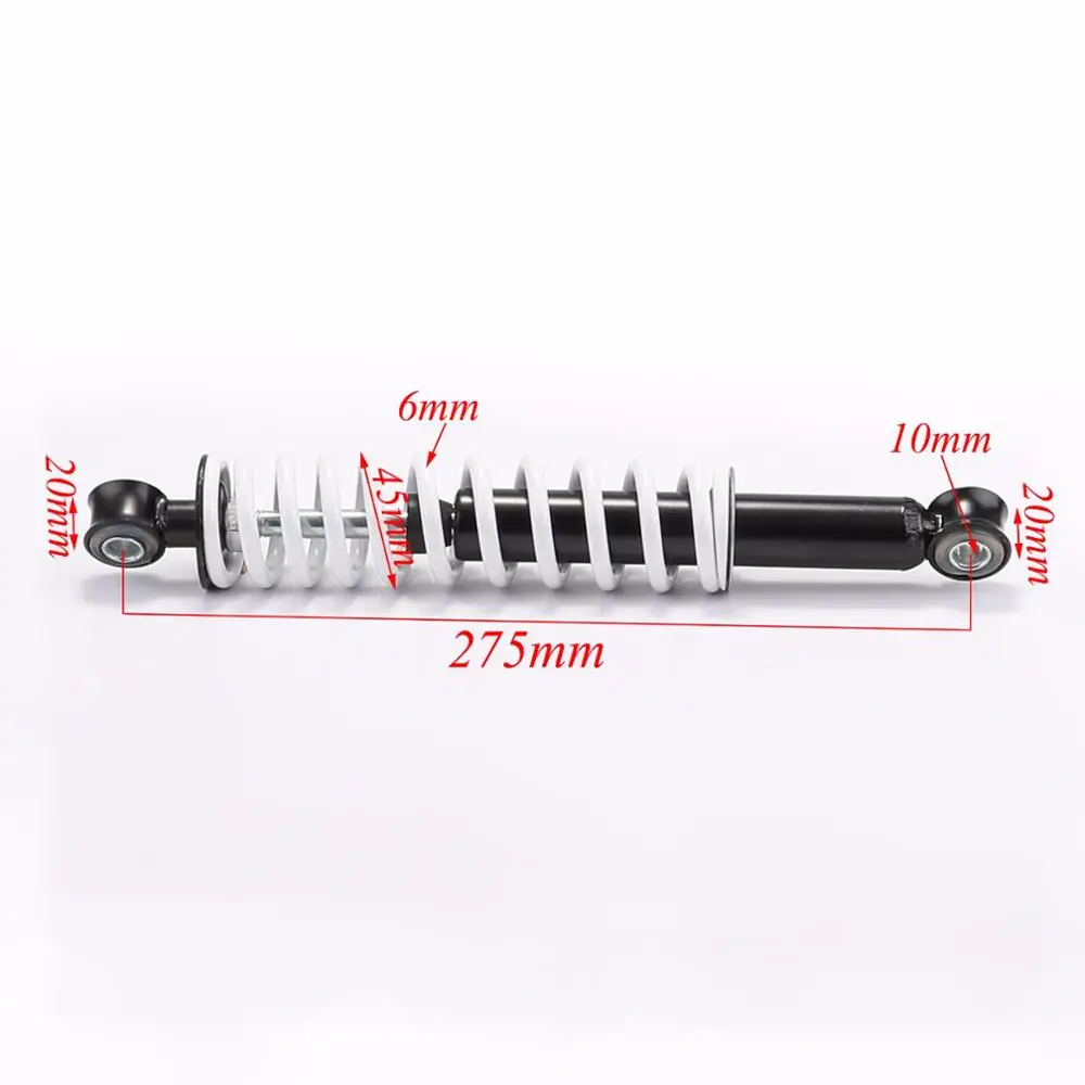 TDPRO Motorcycles 275mm & 10mm Front Shock Absorber Shocker Suspension for ATV Quad Buggy Go Kart Dirt Bike not hydraulic